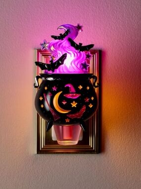 B&BW Scent Control Halloween Cauldron Wallflower Plug Night Light Fragrance Diff
